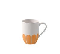 Villeroy & Boch - Fleur Soleil Mug Yellow, Dishwasher-Safe, Microwave-Safe, Mug for Coffee & hot Drinks, Tea Cup, Cup with Handle, Coffee Mug Orange, Premium Porcelain