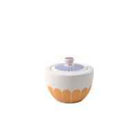 Villeroy & Boch - Fleur Sugar Bowl, Dimensions: Approx. 10 × 10 × 9 cm, Multicoloured, Dishwasher-Safe & Microwave-Safe, Floral Decor, Premium Porcelain Bowl for Sugar