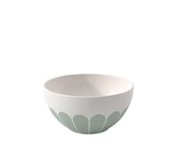 Villeroy & Boch - Fleur vert Cereal Bowl Green, Dishwasher-Safe, Microwave-Safe, Bowl for Cereal, Yoghurt & Snacks, Small Ramen BOL Bowl, Muesli Dish Flower Pattern, Premium Porcelain