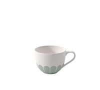 Villeroy & Boch - Fleur vert Coffee Cup Green, Dishwasher-Safe, Microwave-Safe, Cup for Coffee or Tea, Coffee Mug, Mug Flower Pattern, Capuccino Cup, Tea Cup, Premium Porcelain