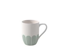 Villeroy & Boch - Fleur vert Mug Green, Dishwasher-Safe, Microwave-Safe, Mug for Coffee & hot Drinks, Tea Cup, Cup with Handle, Coffee Cup, Premium Porcelain
