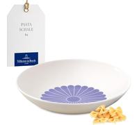 Villeroy & Boch - Fleur vert Pasta Bowl Green, Dishwasher-Safe, Microwave-Safe, Bowl for Pasta, Noodles, Bowls and Salads, Deep Pasta Plate, Dining Plate, Premium Porcelain