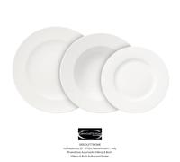 Villeroy & Boch For Me 18-Piece Dinner Plate Set For 6, White, Round