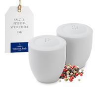 Villeroy & Boch - for Me Salt and Pepper Shaker Set, Decorative Seasoning shakers Made from Premium Porcelain, Dishwasher Safe, White