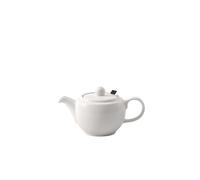 Villeroy & Boch - for Me teapot with lid and Filter, Beautifully Shaped White Pot Made from Premium Porcelain, Dishwasher Safe, 450 ml
