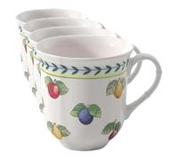 Villeroy & Boch - French Garden Fleurence Coffee Mug 300 ml, Dishwasher Safe, Microwave Safe, Cup for Tea, Premium Porcelain (Pack of 4)