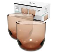 Villeroy & Boch Like water glass 28 cl 2-pack Clay