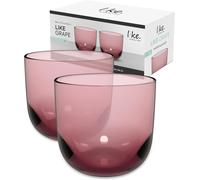 like. by Villeroy & Boch - Like Grape Water Glass Set 2 pces, Coloured Glass Grape, Capacity 280 ml