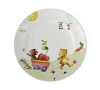 Villeroy & Boch Hungry as a Bear Flat Children's Plate, 21,5 cm, Premium Porcelain, White/Coloured