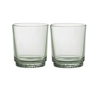 Villeroy & Boch - It’s My Match Mineral Water Glass Set, 2 pcs, Set of Extravagant Crystal Drinking Glasses in a Refreshing Shade of Green, Dishwasher Safe, 380 ml
