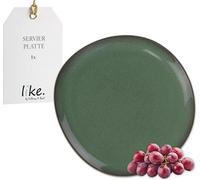 Villeroy & Boch - Lave vert Serving Platter Large Green, Dishwasher-Safe, Microwave-Safe, Large Platter for Cheese, Tapas & Pastries, Handmade Look, Tray, Reactive Glaze, Earthenware