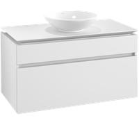 Villeroy & Boch Legato - Vanity Unit with 2 drawers & 1 cut-out center 1000 x 550 x 500mm matt white