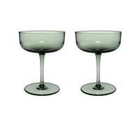 Villeroy & Boch Like champagne glass coupe 10 cl 2-pack Sage