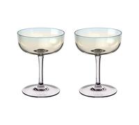 Villeroy & Boch Like Pearl Set Of 2 Coupe Sparkling Wine / Champagne Glasses