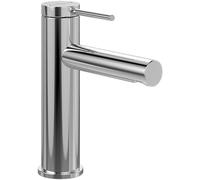 Villeroy & Boch Loop & Friends washbasin Without Outlet Fitting, Bathroom with Ceramic Cartridge, Water-Saving washbasin, spout Height 106 mm, Round, Chrome