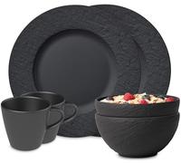 Villeroy & Boch Manufacture Rock Porcelain Breakfast Set of Six