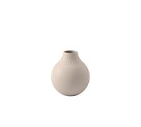 Villeroy & Boch - Manufacture Collier Sand, Small vase Perle, 12 cm, Premium Porcelain, Beige