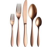 Villeroy & Boch - Manufacture Cutlery Table Cutlery Set for Up to 4 Persons, 20-Pieces, Stainless Steel, Copper
