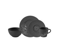 Villeroy & Boch - Manufacture Rock Mickey Mouse Breakfast Set, Black - Black