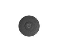 Villeroy & Boch Manufacture Rock - Mickey Mouse - Coffee Saucer, Black, Dishwasher-Safe & Microwave-Safe, Distinctive Slate Look with Disney Mickey Mouse Chalk Decoration, Premium Porcelain