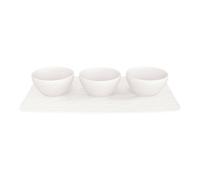 Villeroy & Boch Manufacture Rock Blanc 4 Piece Serving Set