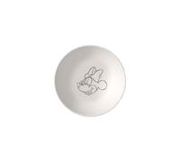 Villeroy & Boch Manufacture Rock Blanc - Mickey Mouse - Dessert Bowl, White, Dishwasher-Safe & Microwave-Safe, Slate Look in White with Disney Mickey Mouse Chalk Decoration, Premium Porcelain