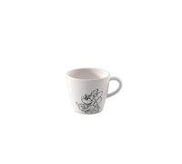 Villeroy & Boch Manufacture Rock Blanc - Mickey Mouse - Espresso Cup, White, Dishwasher-Safe & Microwave-Safe, Distinctive Slate Look with Disney Mickey Mouse Chalk Decoration, Premium Porcelain