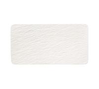 Villeroy & Boch - Manufacture Rock Serving Plate, White 35 cm - Black