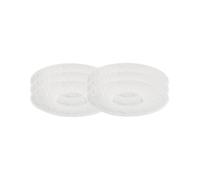 Villeroy & Boch Manufacture Rock Blanc Saucer Diameter 15.5 cm Set of 6 White Porcelain