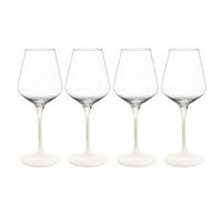 Villeroy & Boch - Manufacture Rock Blanc White Wine Glass Set, 4pcs. Glass Set for White Wine, 380 ml, Crystal Glass, Matte White Slate Look