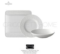 Villeroy & Boch - Manufacture Rock Blanc - Set Of Plates 36 Pieces For 12 People