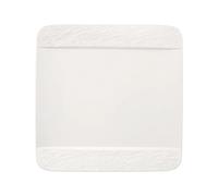 Manufacture Rock Blanc Square Dinner Plate White 28X28X2 CM