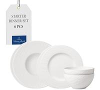 Villeroy & Boch Manufacture Rock Blanc Starter Set 6pcs - Plates & Bowls
