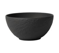 Villeroy & Boch KOM/Schaaltje Manufacture Rock - Zwart - Ø 14 cm - Stijlvol en Duurzaam - Perfect voor Soepen, Salades en Snacks