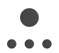 Villeroy & Boch - Manufacture Rock Bread Plate 16 cm, Slate Look, Black Plate, for Snacks, for Dining Tableware, Ceramic, Premium Porcelain (Pack of 4)