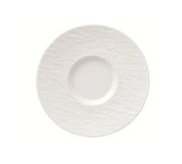 Villeroy & Boch - Manufacture Rock Blanc Coffee Saucer, Elegant Saucer Made from Premium Porcelain, Dishwasher Safe, White