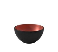 Villeroy & Boch - Manufacture Rock Glow Bowl, Elegant Dish Made from Premium Porcelain in a Refreshing Combination of Copper and Black, Dishwasher Safe