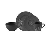 Villeroy & Boch Manufacture Rock Mickey Mouse 4 Piece Breakfast Set