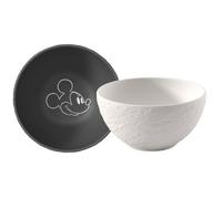 Villeroy & Boch - Manufacture Rock Mickey Mouse Bowl, 2-pack - Black