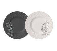 Villeroy & Boch - Manufacture Rock Mickey Mouse Breakfast Plate, 2-pack - Black