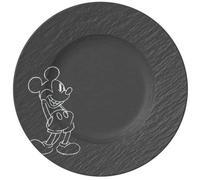 Villeroy & Boch - Manufacture Rock Mickey Mouse Breakfast Plate, Black - Black