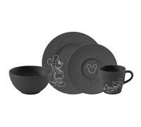 Villeroy & Boch Manufacture Rock Mickey Mouse 4 Piece Breakfast Set