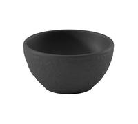Villeroy & Boch Manufacture Rock - Mickey Mouse - Dip Bowl, Black, Dishwasher-Safe & Microwave-Safe, Distinctive Slate Look with Disney Mickey Mouse Chalk Decoration, Premium Porcelain