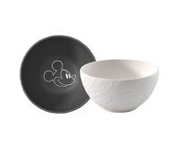 Villeroy & Boch Manufacture Rock Mickey Mouse Set of 2 Cereal Bowls