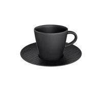 Villeroy & Boch Manufacture Rock Noire Espresso Cup & Saucer