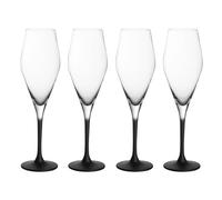 Villeroy & Boch - Manufacture Rock Champagne Glass 26 cl 4-pack, Black - Black