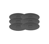 Villeroy & Boch Manufacture Rock Saucers 15.5 cm Set of 6 Black Grey Porzella