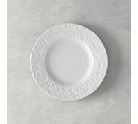 Villeroy & Boch - Manufacture Rock White Breakfast Plates, Set of 6, 22 cm, Premium Porcelain, White