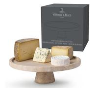 Villeroy & Boch Footed Serving Platter Plate Manufacture Travertine