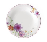 Villeroy & Boch - Mariefleur Basic Breakfast Plate, round premium porcelain plate with playful flower decoration, dishwasher safe, 21 cm